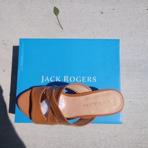 NWT Jack Rogers Jackie mid wedge sandals
